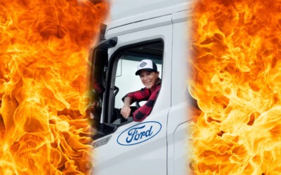 Trucker Babe Patricia im F-Max